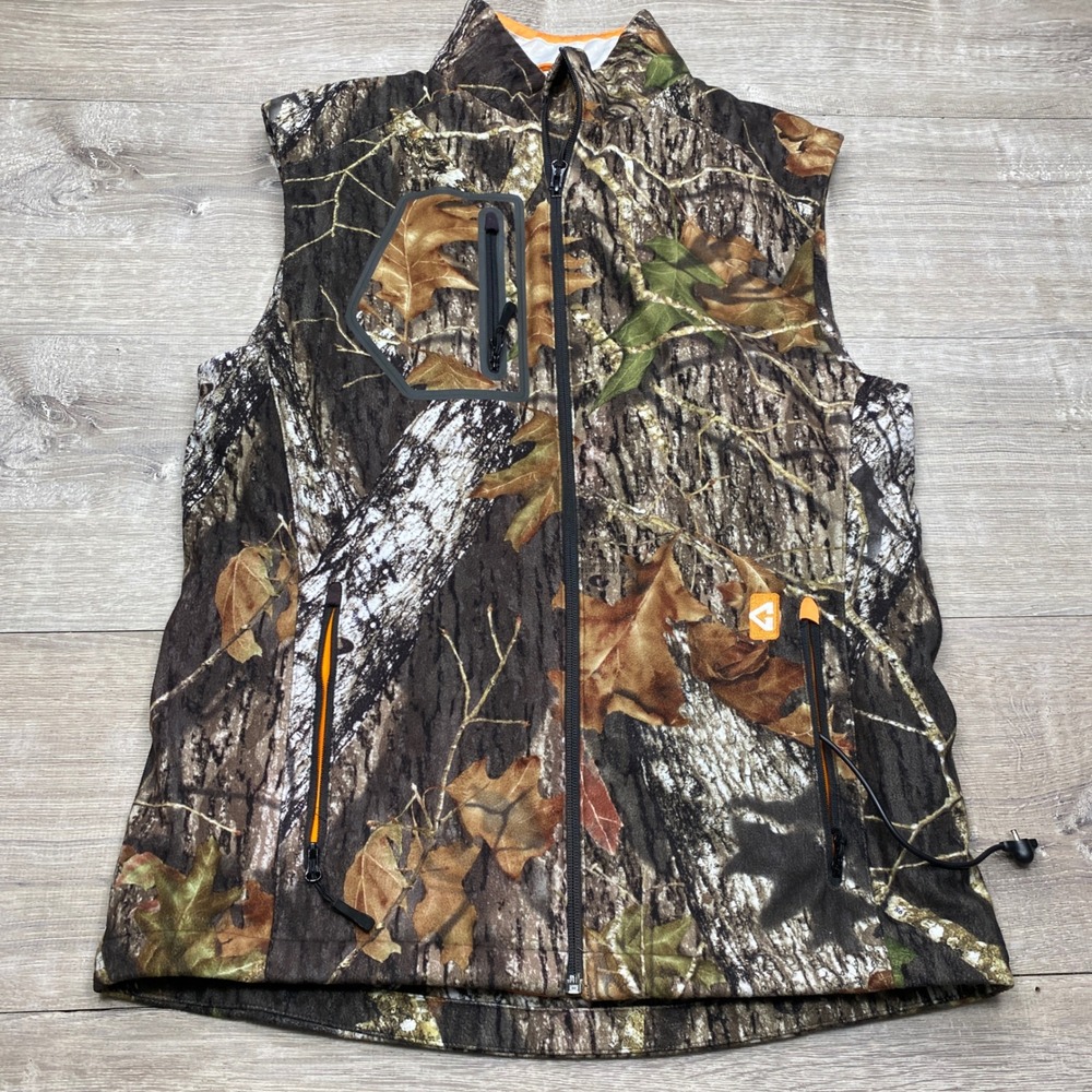 Gerbing Heated Vest Mens‎ M Camo Softshell Thermovelocity Hunting  Vest Only